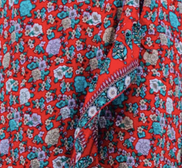 Kid's Red Floral Classic Adventure Dress